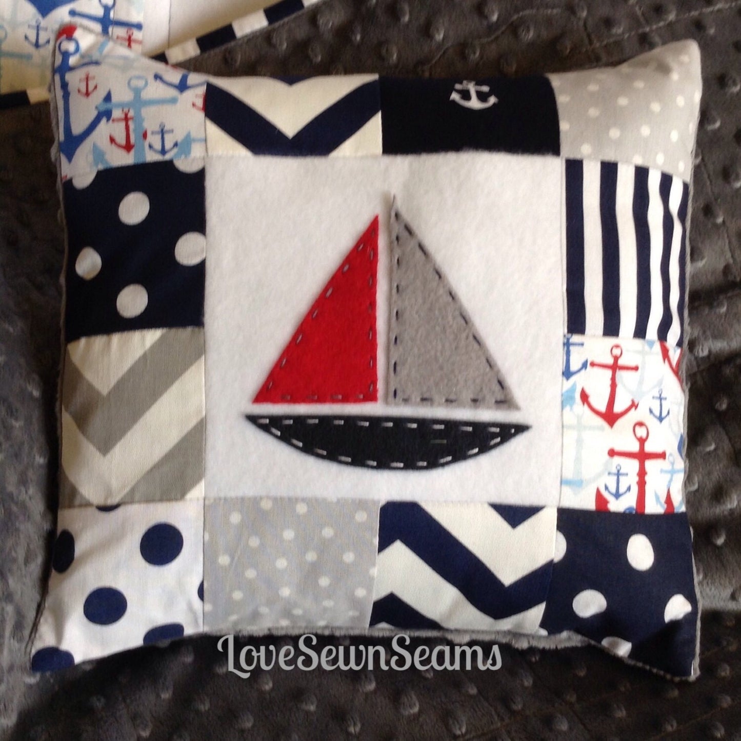 MADE TO ORDER/Nautical Quilt/Coastal nursery/Modern baby quilt Baby quilt/Handmade quilt/Patriotic quilt