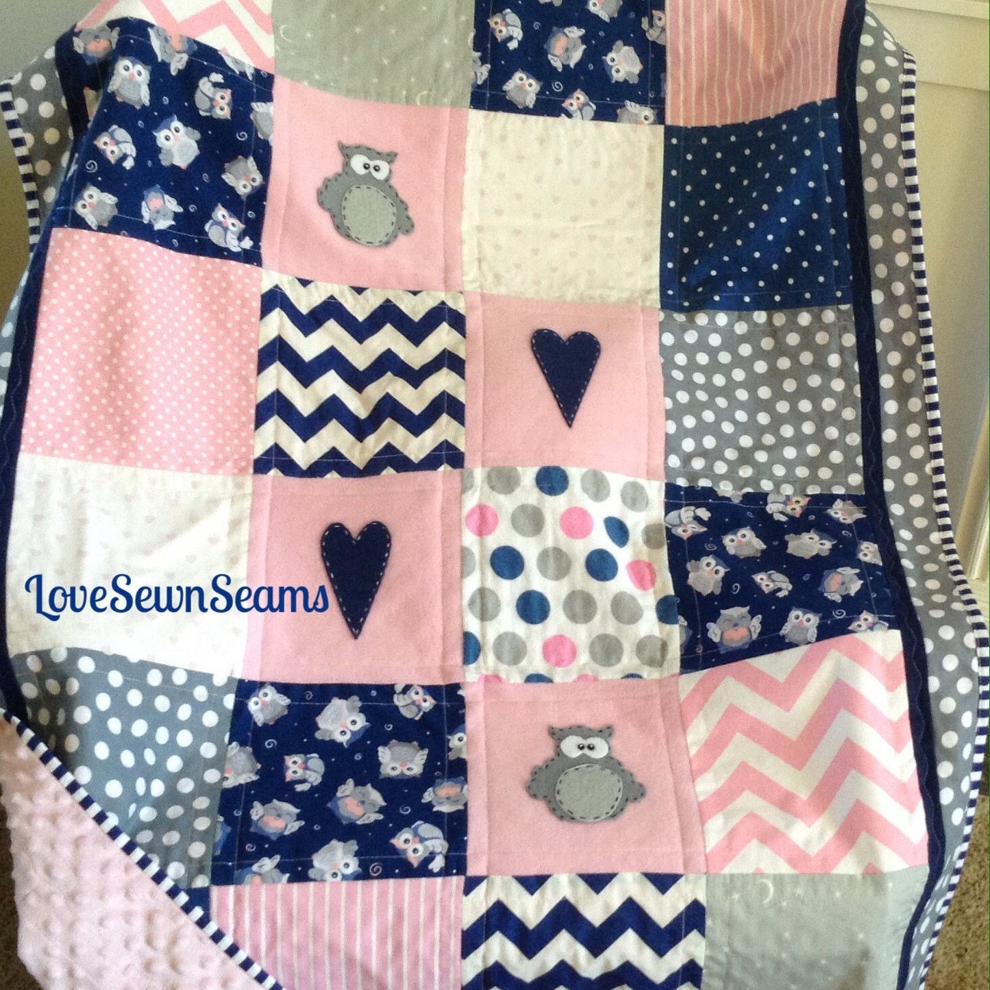OWL BABY QUILT/Owl quilt/Owls/Handmade baby quilt/baby quilt/Owl