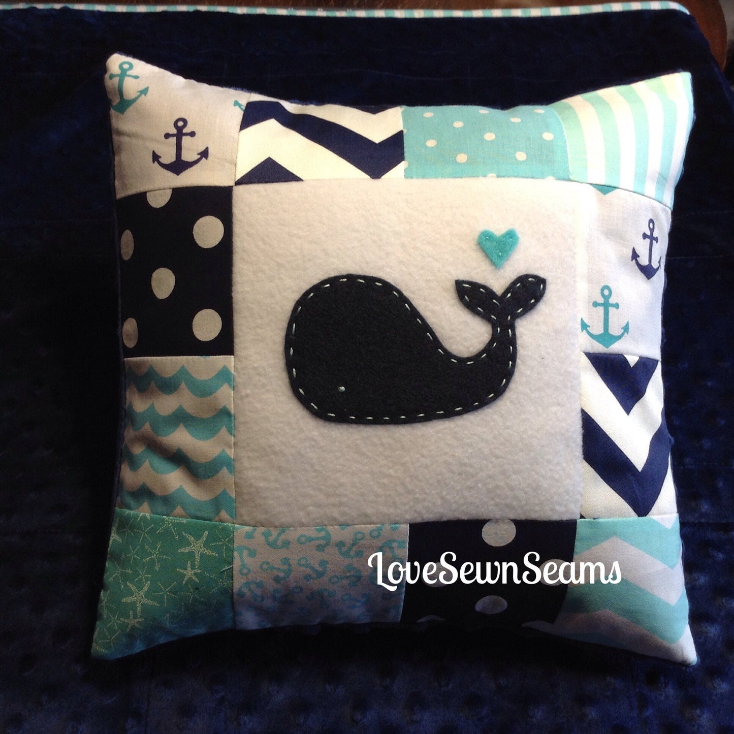 Nautical Crib quilt/COASTAL Quilt/Baby quilt/Nautical Baby Blanket/Nautical Crib bedding/Whale baby quilt