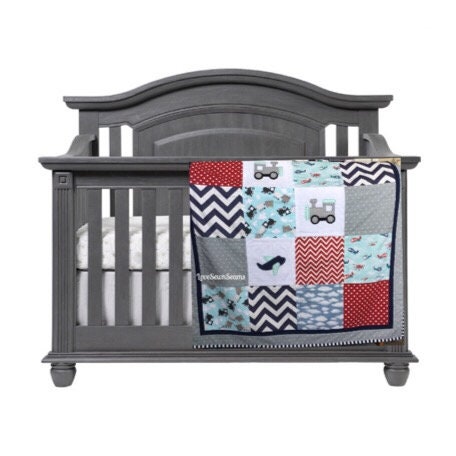 PLANE TRAIN QUILT/Plane quilt/Train quilt/Handmade quilt