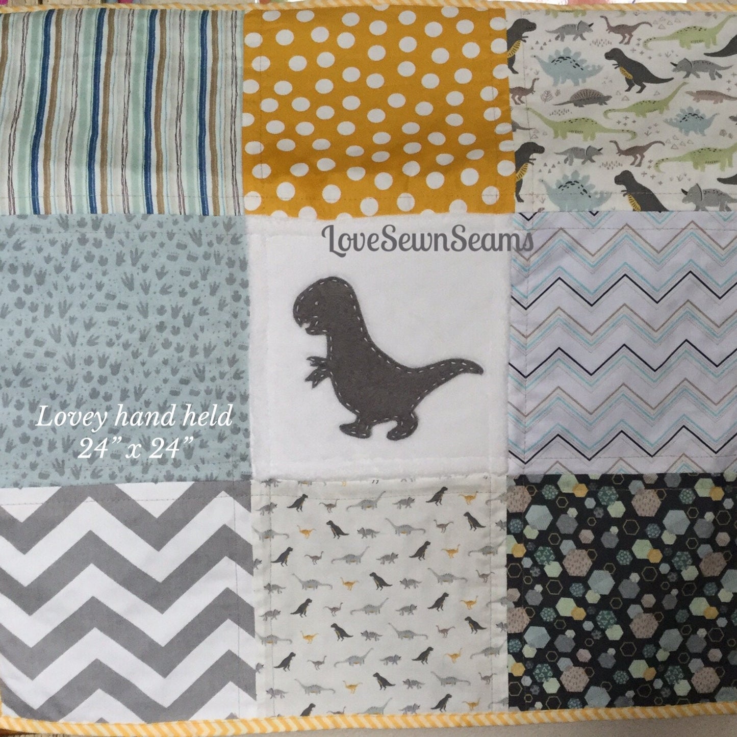 DINOSAUR QUILT/Many sizes/Dino Minky quilt