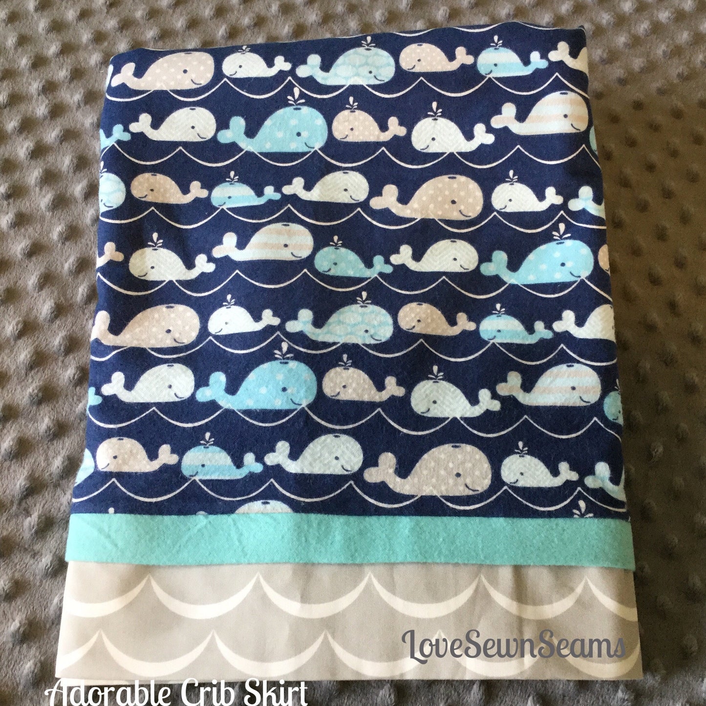 MADE TO ORDER/Baby quilt/Nautical Baby Quilt/Coastal quilt/Ocean quilt/Nautical baby bedding/Nautical Crib skirt