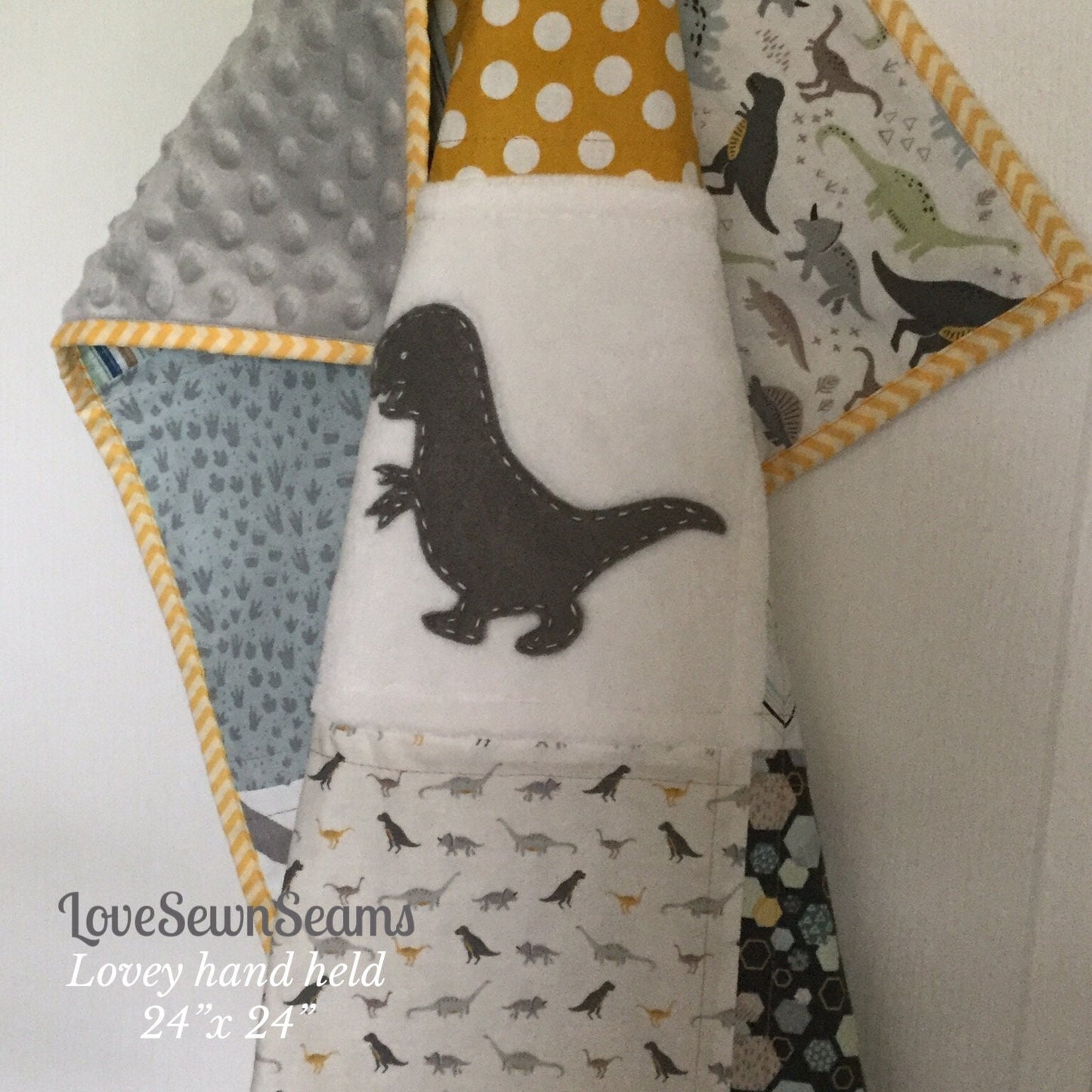 DINOSAUR QUILT/Many sizes/Dino Minky quilt