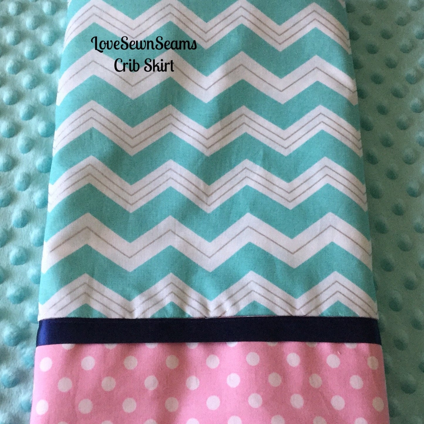 Pink Navy Aqua Nautical Quilt/Nautical Baby quilt/Seahorse/Nautical crib guard/Coastal quilt