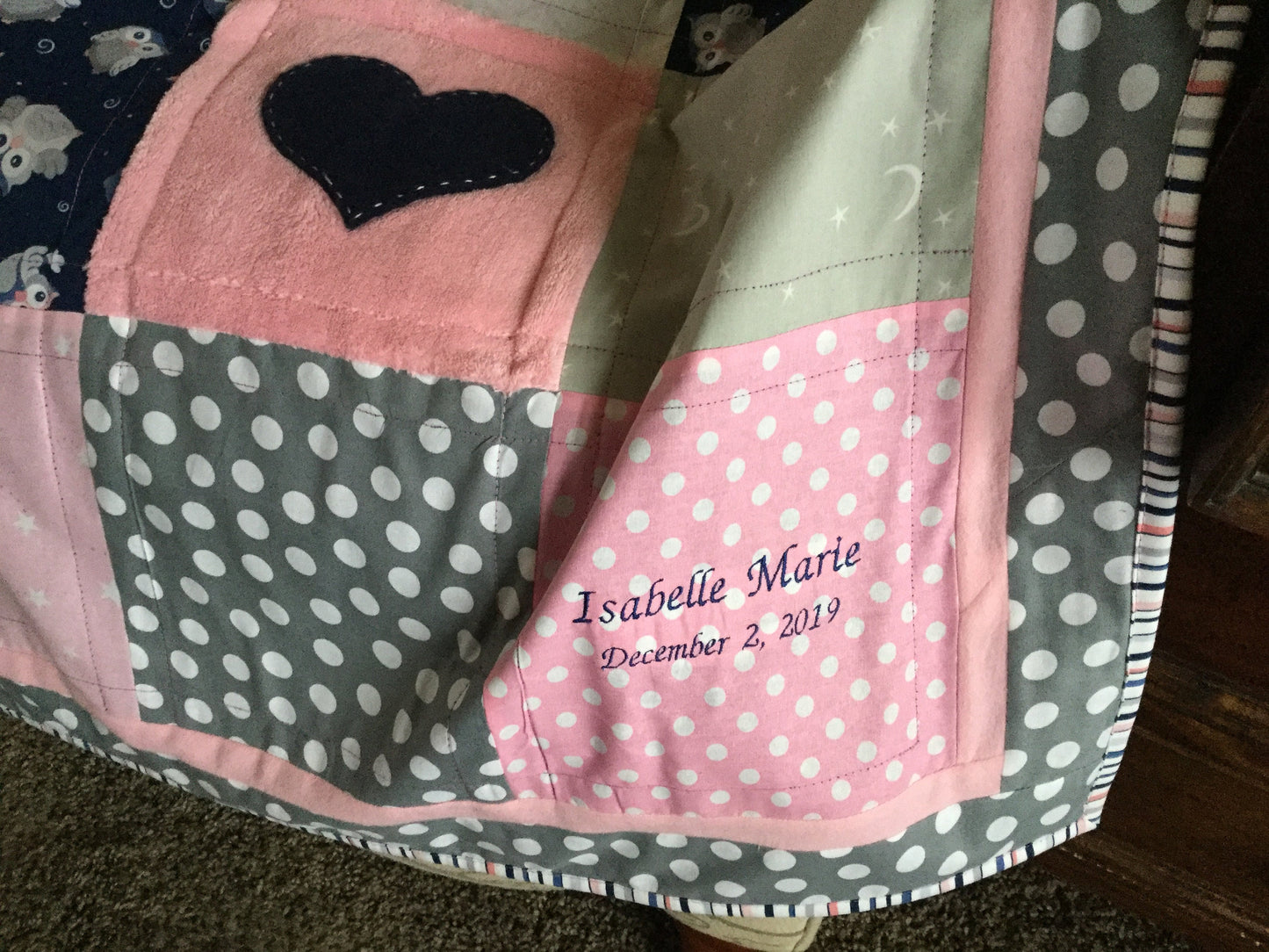 OWL BABY QUILT/Owl quilt/Owls/Handmade baby quilt/baby quilt/Owl
