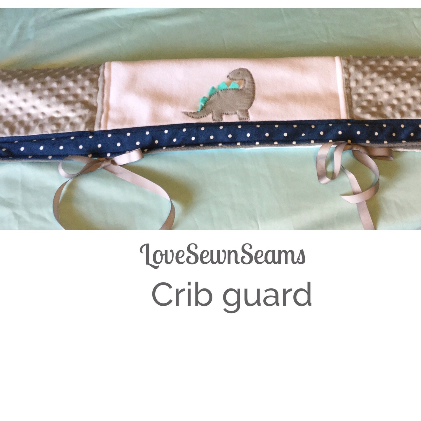 MADE TO ORDER/Dino Quilt/Dinosaur baby quilt/dinosaur quilt/T-Rex quilt/Baby quilt/Dino Lovey/Crib guard
