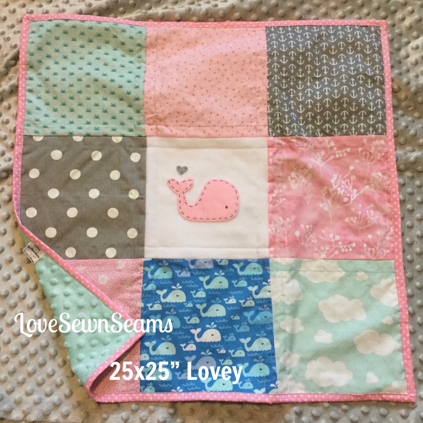 SEASIDE quilt/MADE to ORDER/Nautical Quilt/Ocean quilt/Sea Life quilt/baby quilt/girls nautical quilt