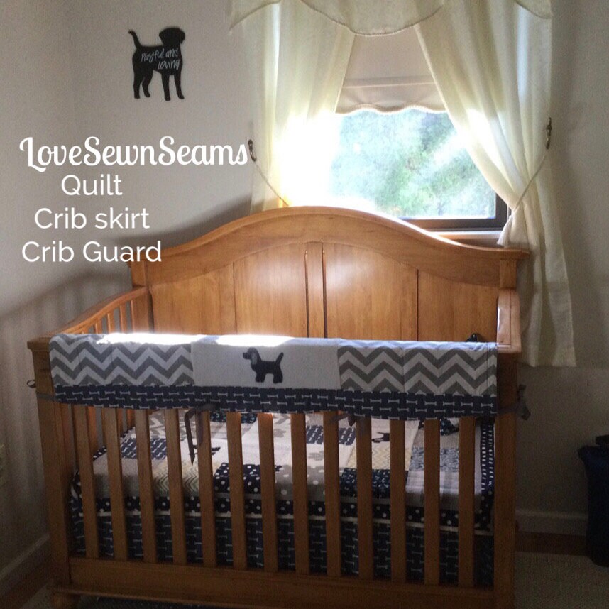Puppy quilt/Paw Quilt/Dog lover quilt/Labrador quilt/Baby quilt/Can be personalized w your breed