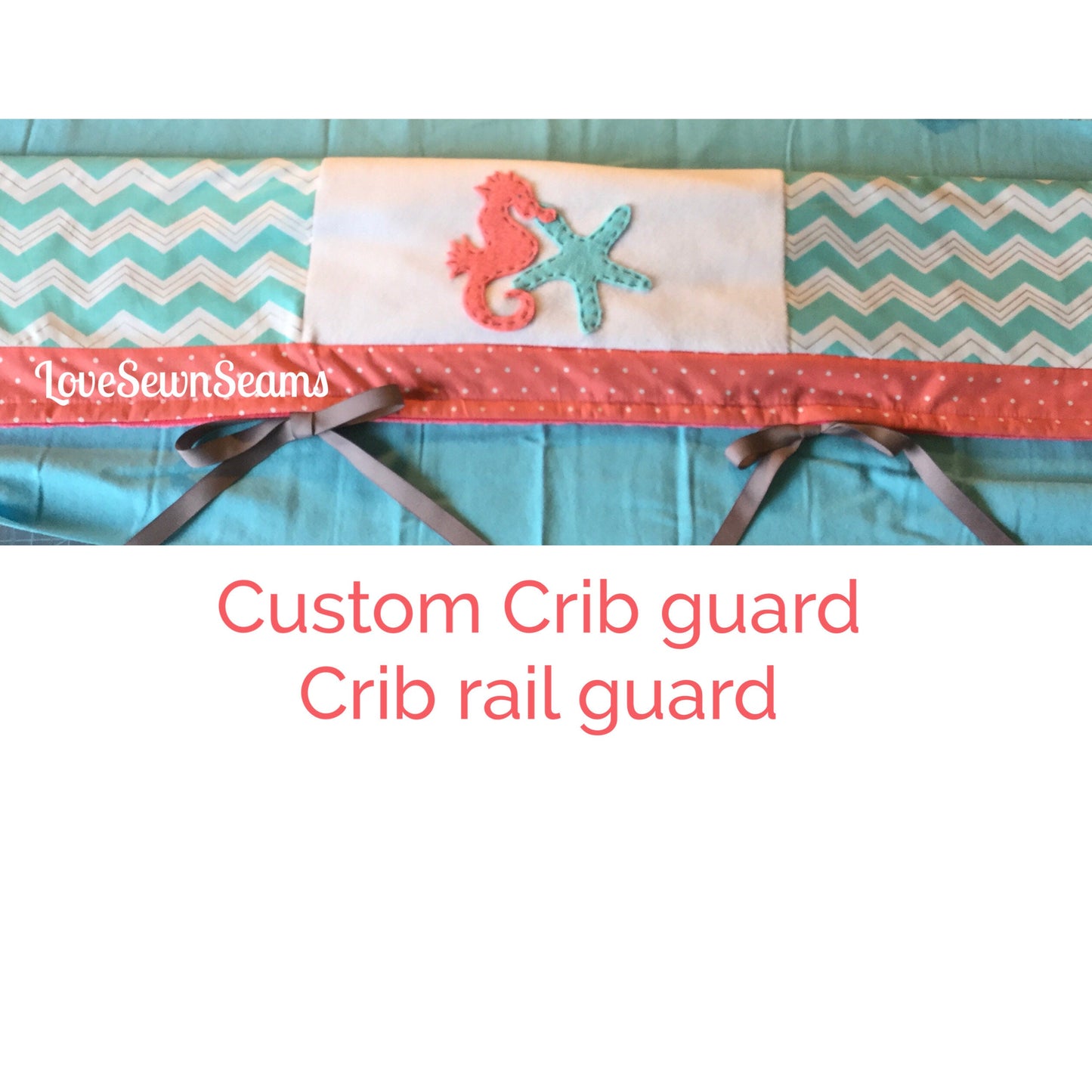 MADE TO ORDER/Baby quilt/Coastal quilt/Seahorse Quilt/Starfish/Custom Crib quilt/handmade baby quilt