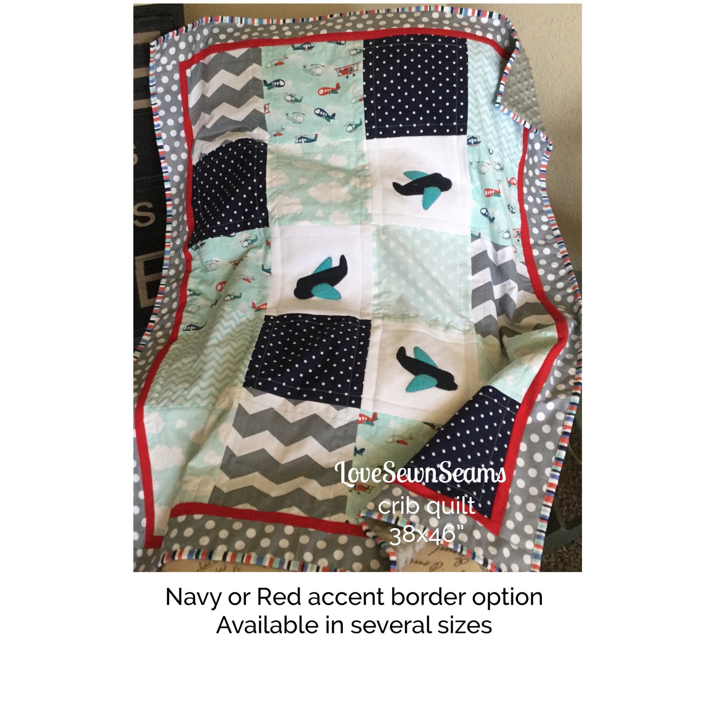 ADORABLE AIRPLANES/ AIRPLANE Quilt/Modern Childs quilt/Airplane Lovey
