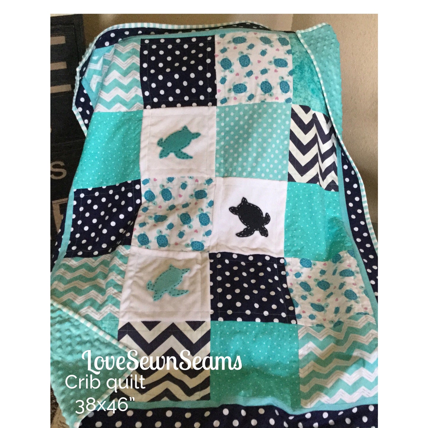 SEA TURTLE Quilt/Sea turtle baby quilt/Baby quilt/Sea turtles/Sea turtle Lovey