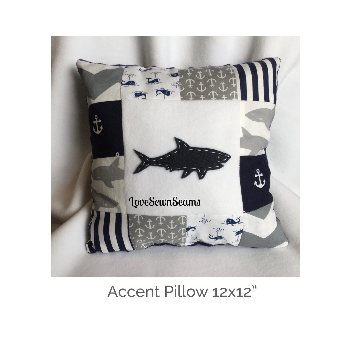 MADE TO ORDER/Shark quilt/Shark and Whale quilt/Sea Life quilt/Shark baby quilt