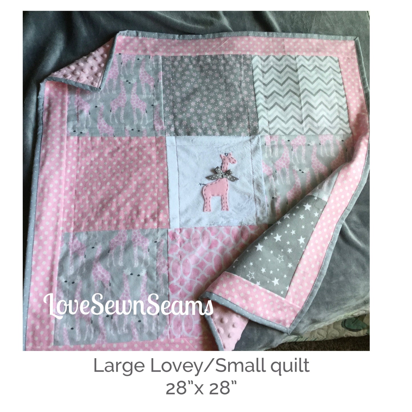 Giraffe quilt/Giraffe baby quilt/Giraffe Lovey/Giraffe Snugglie/ baby quilt/modern baby quilt