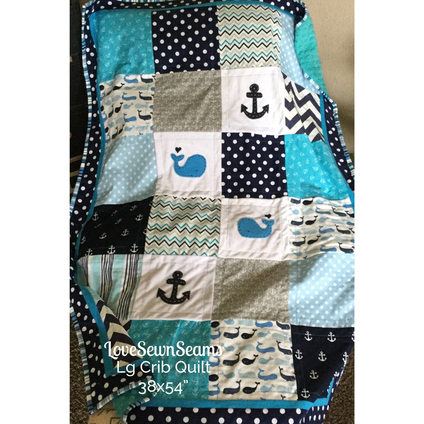 MADE TO ORDER/Modern baby quilt/Nautical baby quilt/Childs Nautical quilt/Comfort quilt/Handmade quilt
