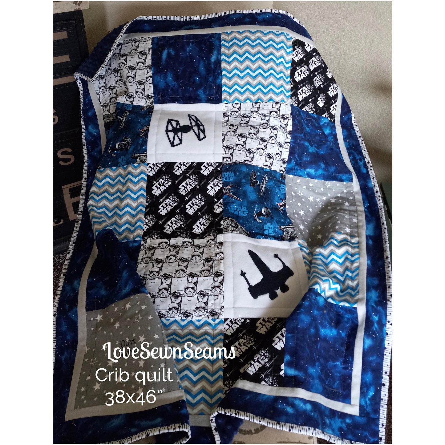 Galaxy quilt/Constellation crib quilt/Space quilt/Galaxy Lovey/Galaxy Security blanket