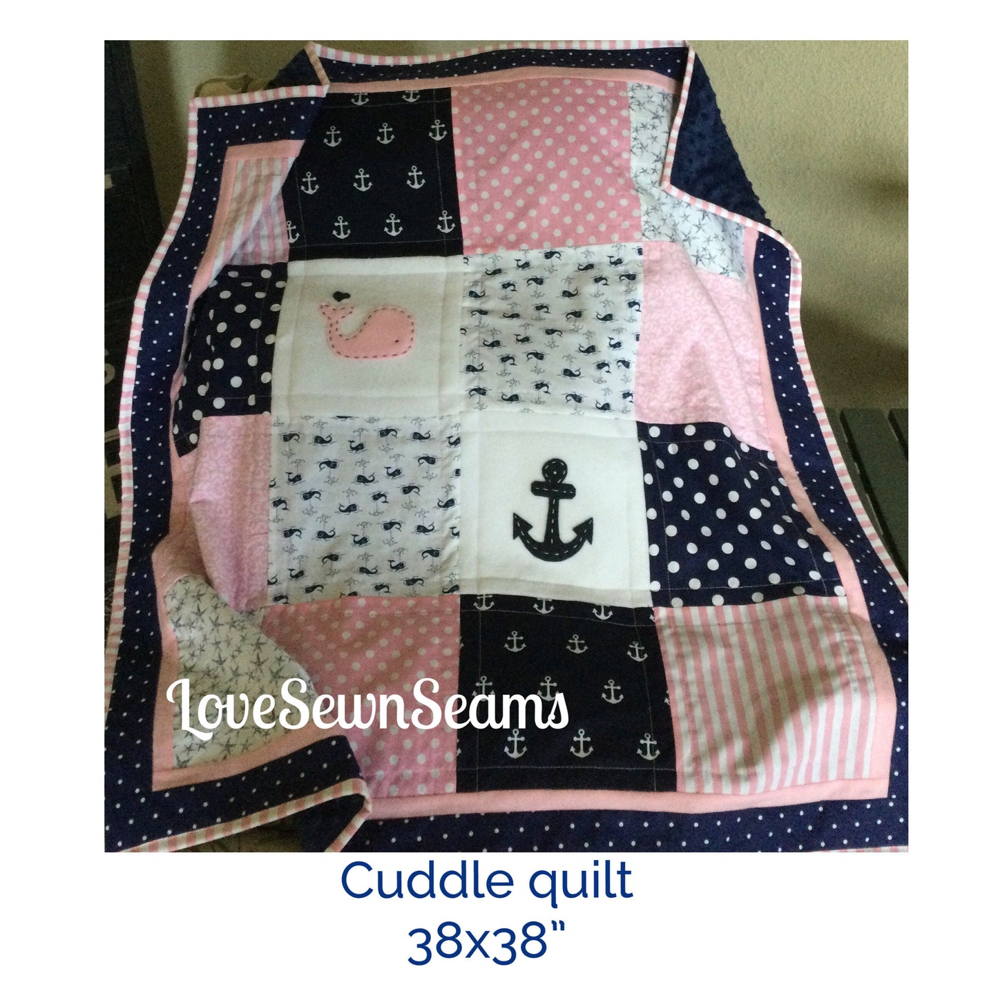 MADE TO ORDER/Seaside Quilt/Nautical Baby quilt/Baby quilts/Handmade quilts/Modern baby quilt/Coastal baby quilt