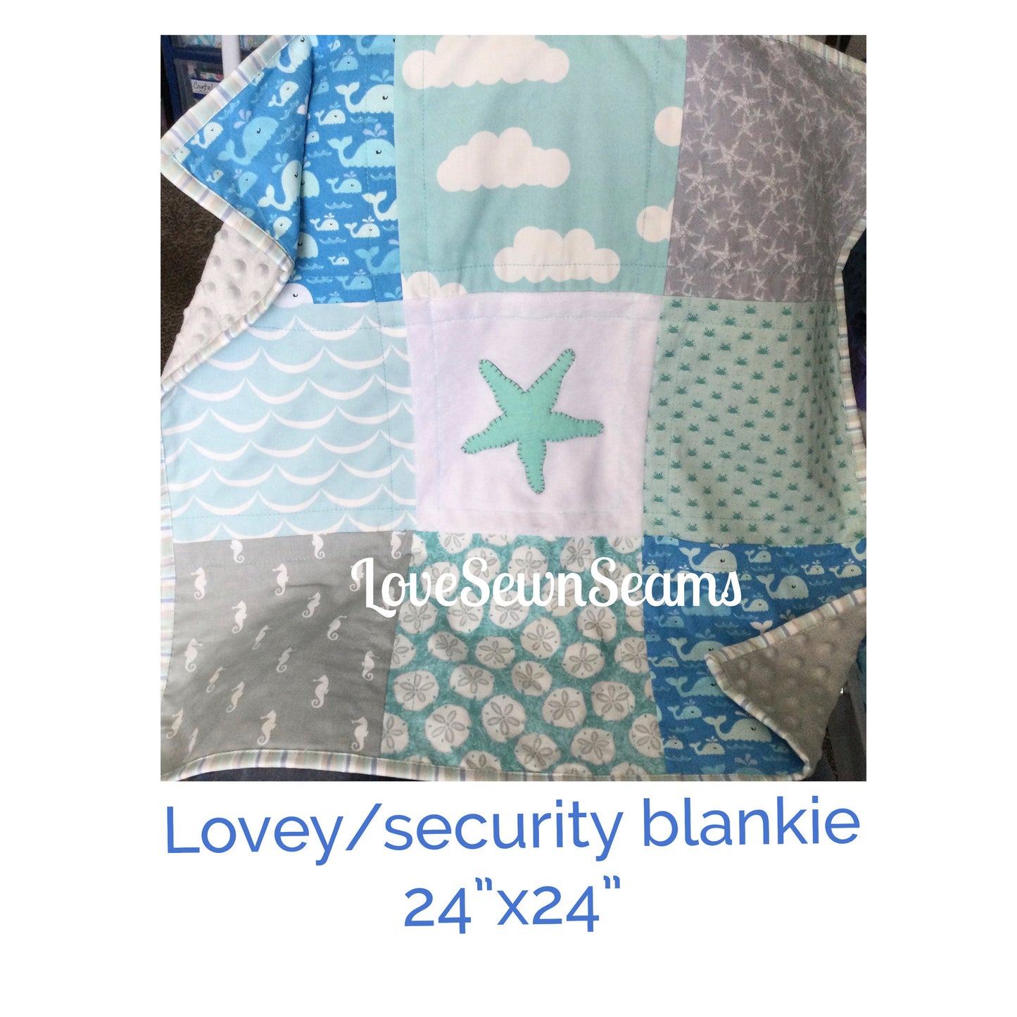 Coastal Quilt/Ocean quilt/Nautical quilt/coastal baby bedding