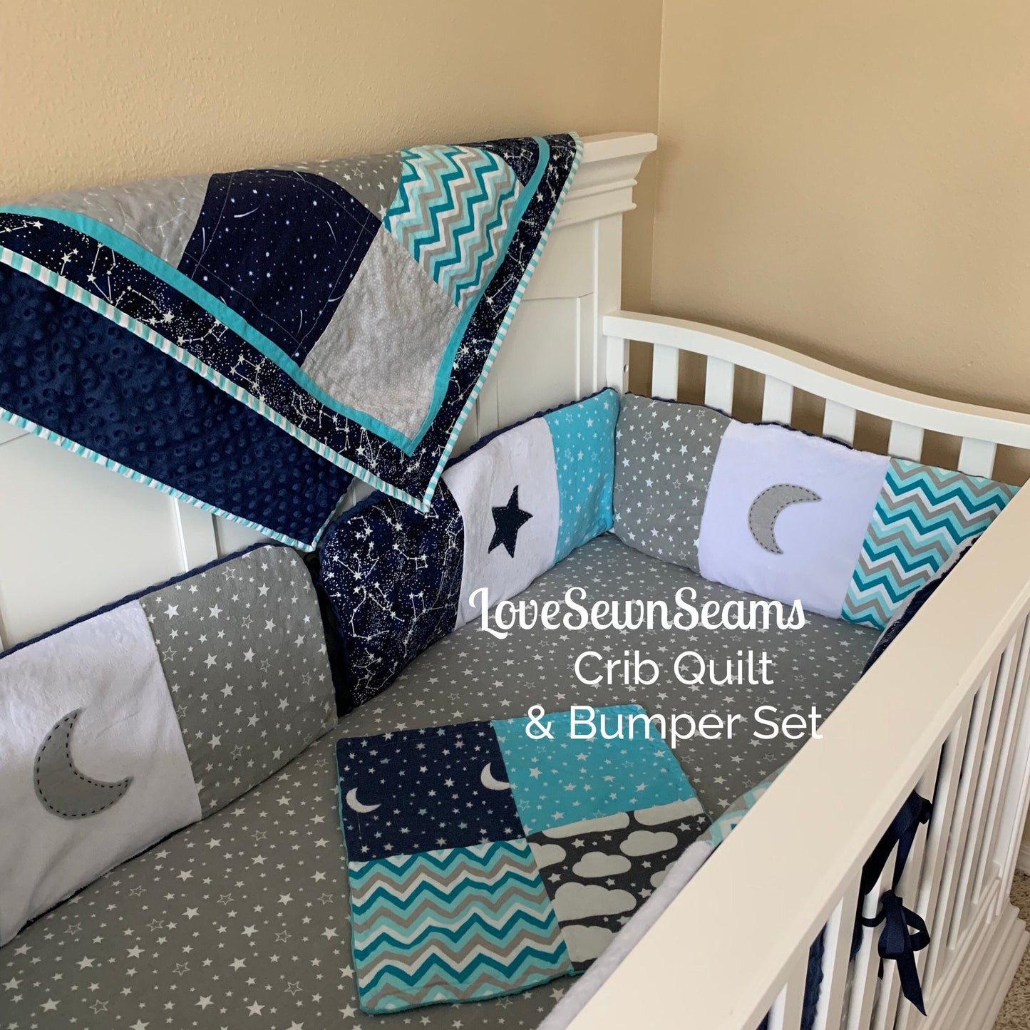 MADE to ORDER/Celestial quilt/CONSTELLATION Quilt/Galaxy quilt/Star quilt/Moon quilt/Heavens quilt
