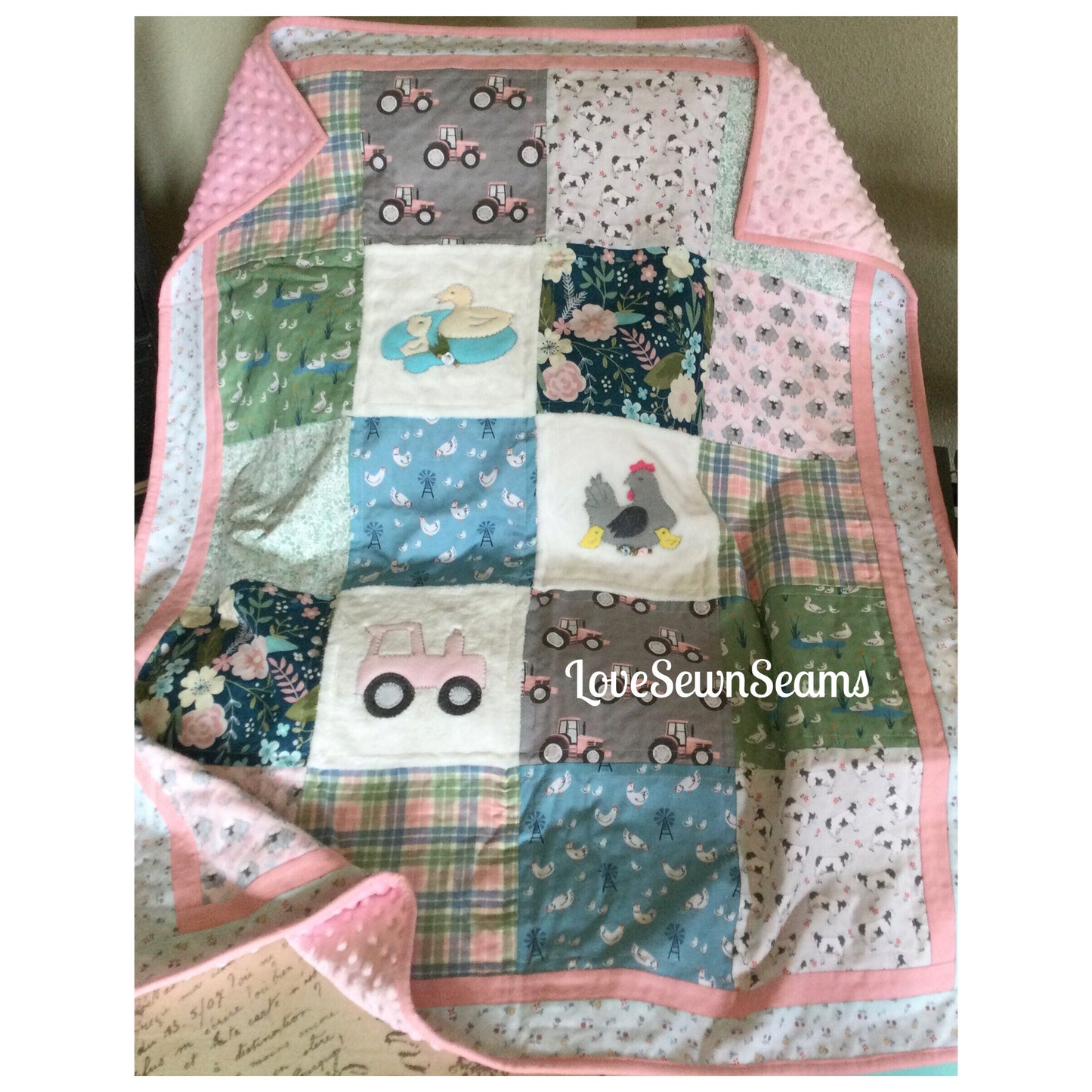 SHIPS NOW/Farm quilt/Farmyard Quilt/Farm Animal quilt/Baby Farm Quilt
