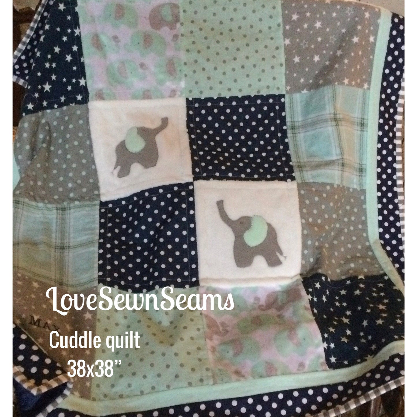 MADE TO ORDER/Elephant quilt/Baby quilt/Twin quilt/Elephant baby quilt/Modern baby quilt/ Handmade baby quilt/Elephant Lovey