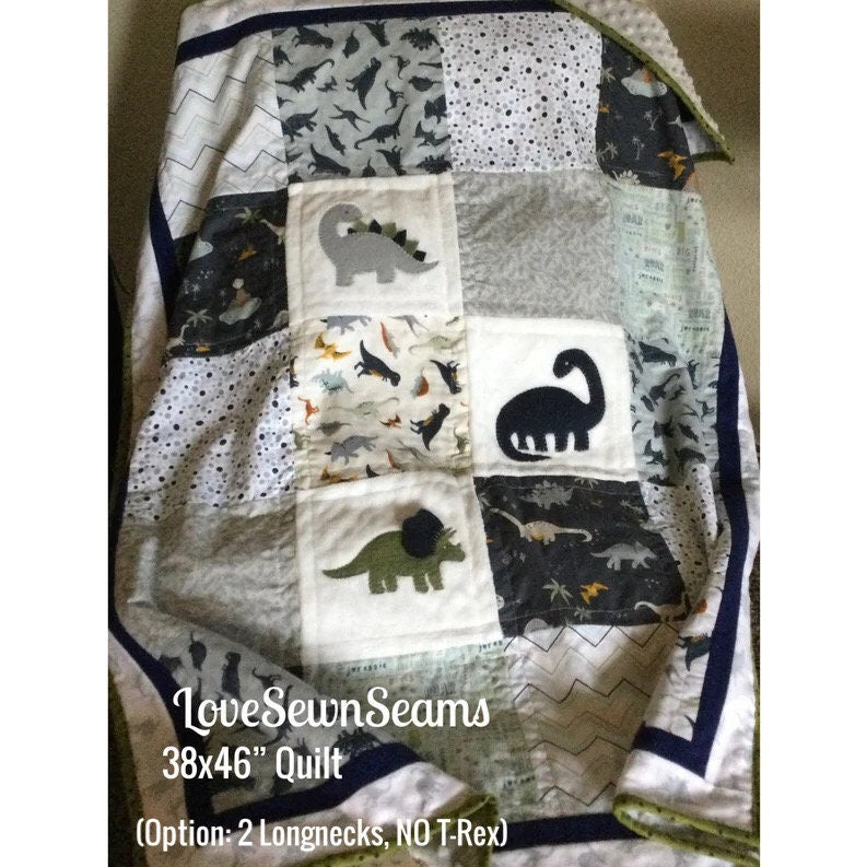 DINO Quilt/Dinosaur quilt/Dinosaurs/Dinosaur baby quilt/Dinosaur handmade quilt/Twin quilt