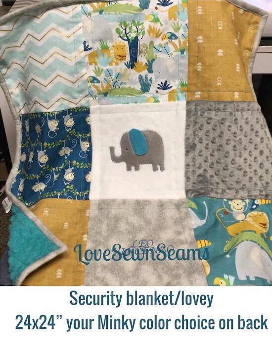 MADE TO ORDER/Animal quilt/Tiger quilt/Elephant quilt/Jungle animals/Appliqué quilt/Animal baby quilt