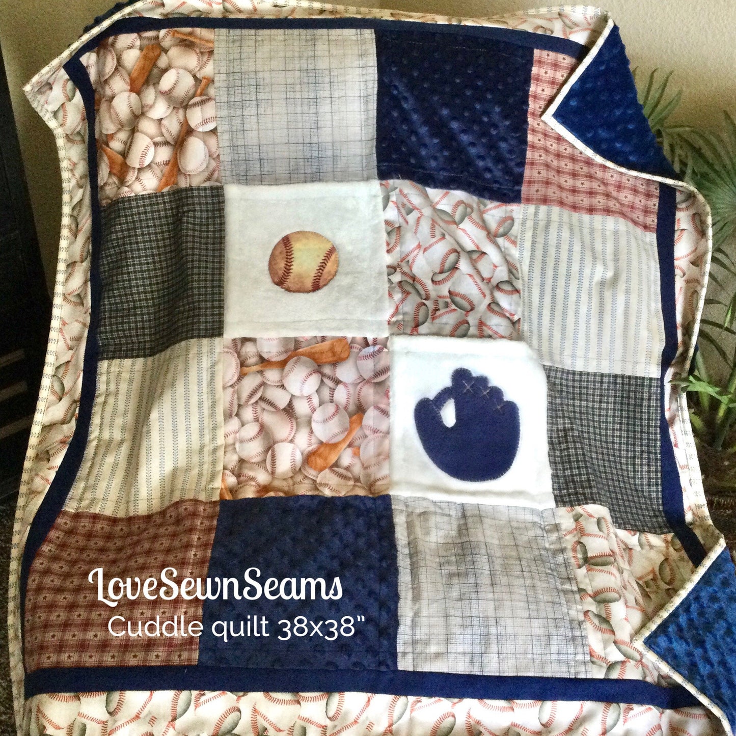 MADE TO ORDER/Retro Baseball quilt/Baseball Quilt/Vintage Baseball/Baseball baby quilt/Optional Set