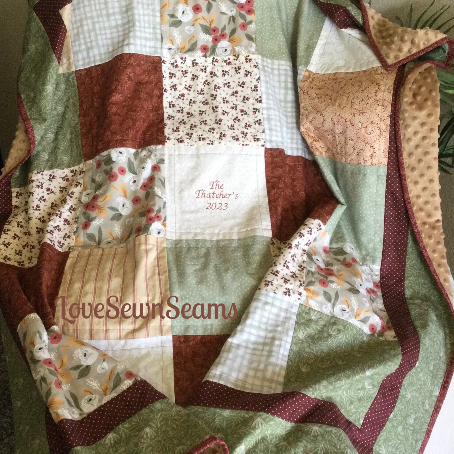 Wedding~Anniversary~Memory quilt/Comfort quilt/custom quilt/you choose colors/personalized