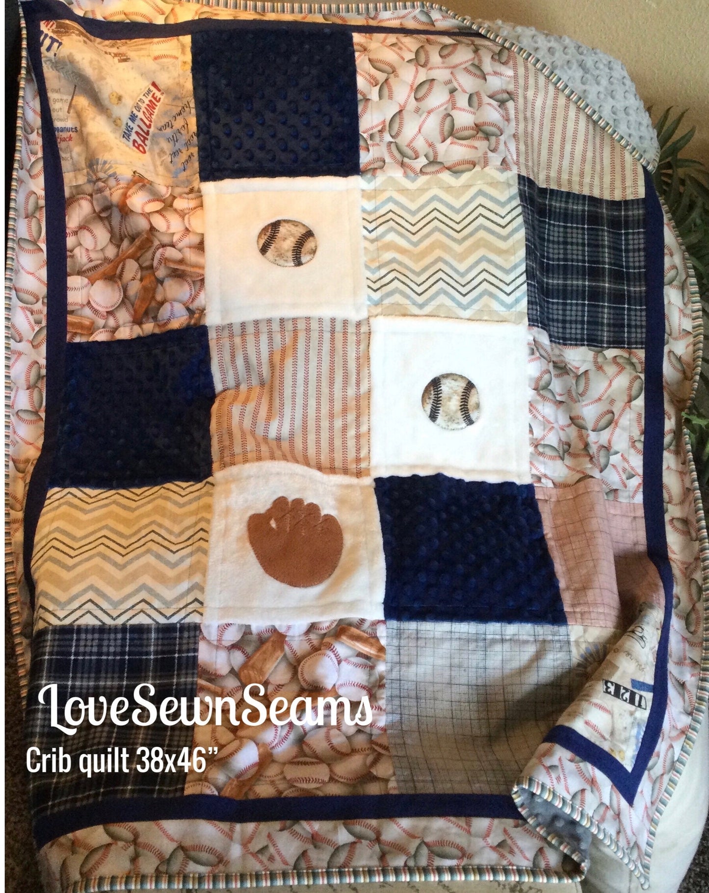 MADE TO ORDER/Retro Baseball quilt/Baseball Quilt/Vintage Baseball/Baseball baby quilt/Optional Set