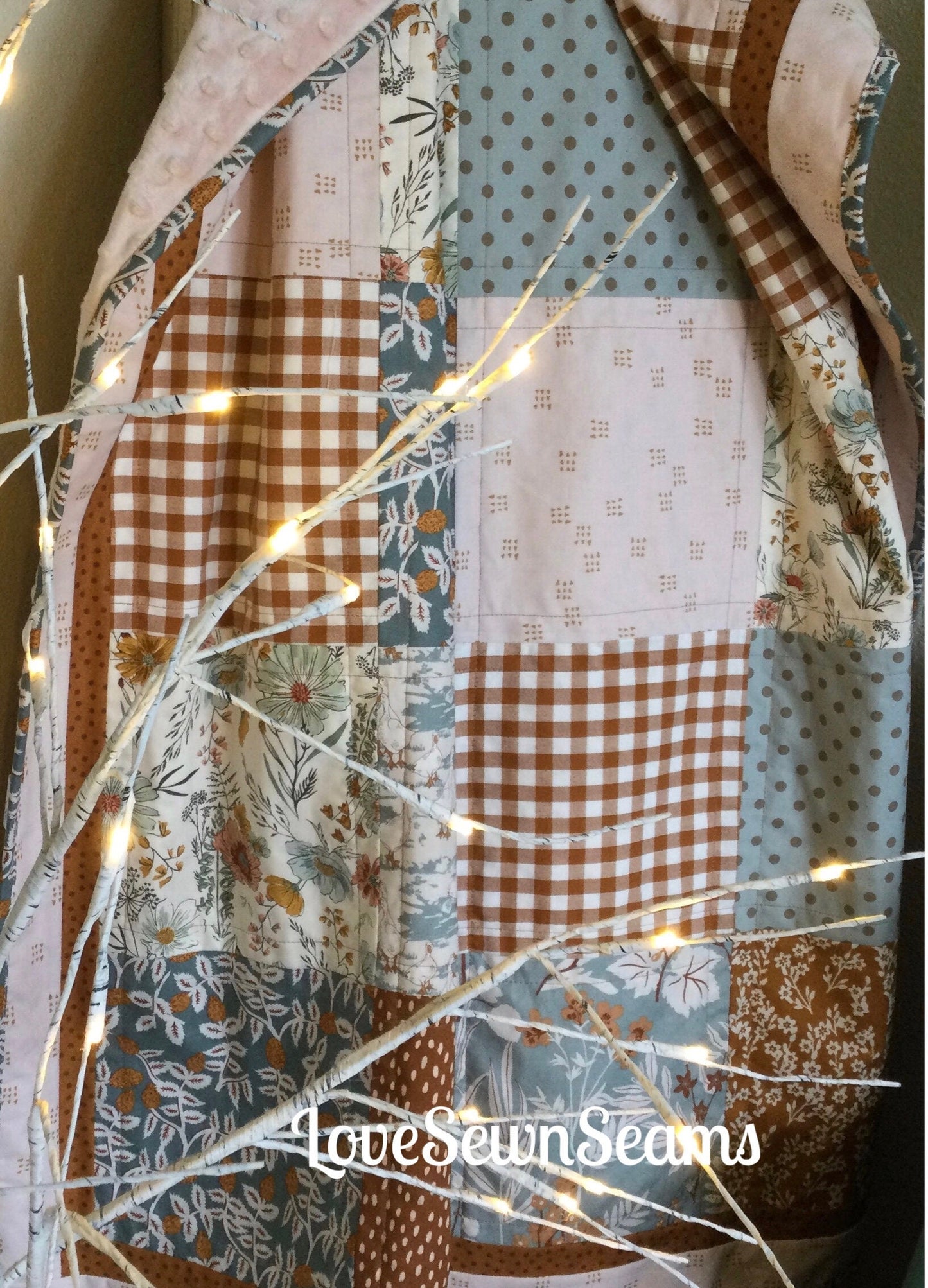 Wildflower & Spice quilt/Woodland quilt/Wild Cottage quilt/Woodland wildflowers