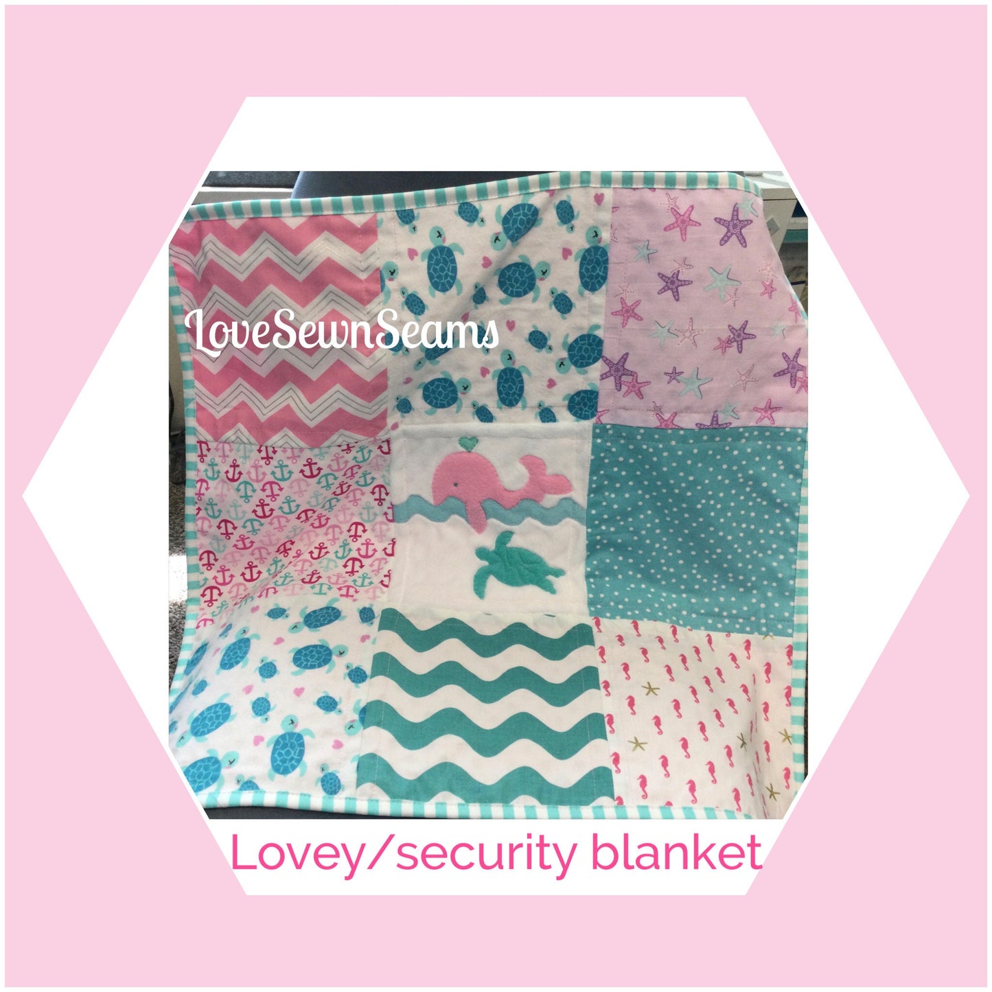 SEASIDE Quilt/Sea Turtle baby blanket/Baby Quilt/Coastal baby quilt/Sea Turtle quilt