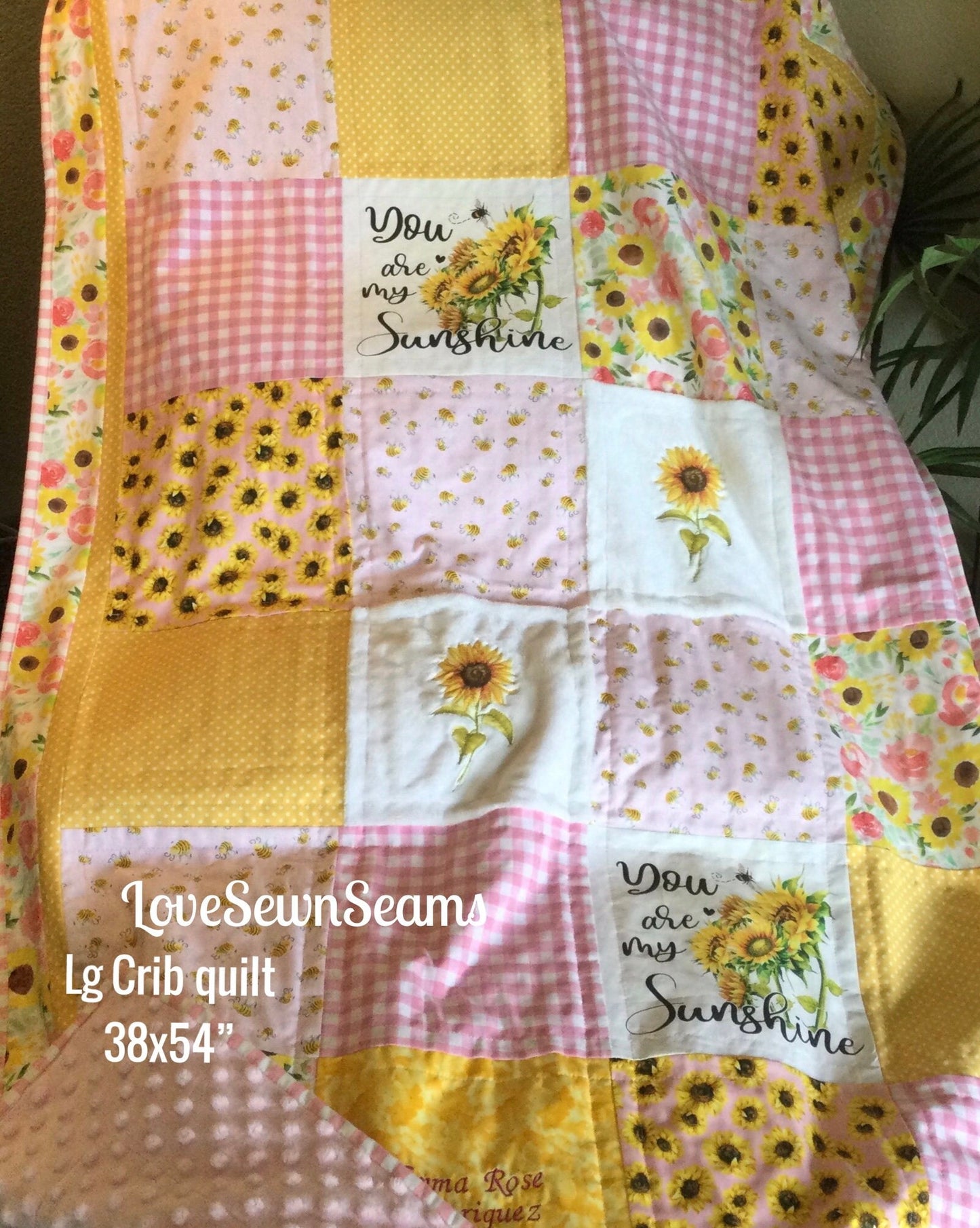 Sunflower Sunshine quilt/You are my Sunshine/Sunflower quilt