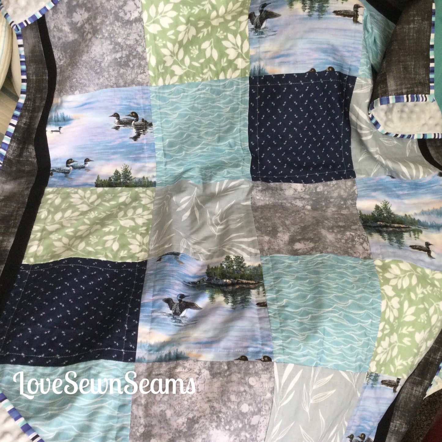 Loon quilt/Duck quilt/wildlife quilt