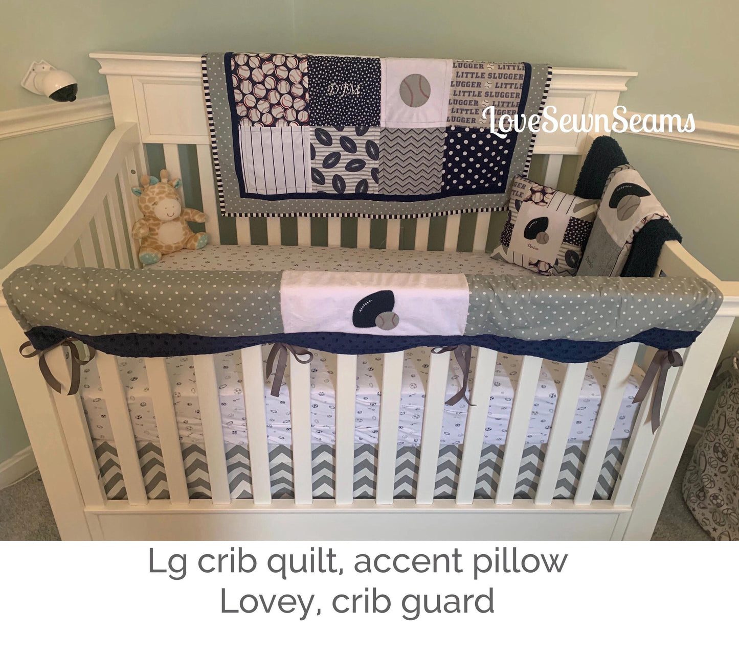Sports quilt/Football baby quilt/Sports Set/Baseball quilt/Baseball Baby quilt/Sports baby quilt/Football Lovey/Baseball Lovey