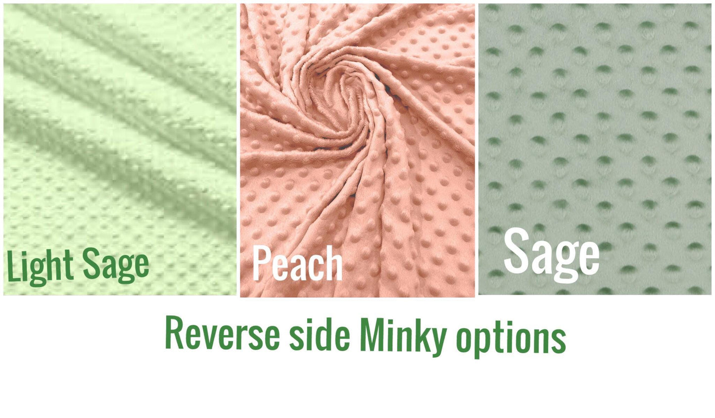 Peaches n Sage quilt/Peaches quilt/Peach quilt/Peaches n cream quilt/Peach fruit