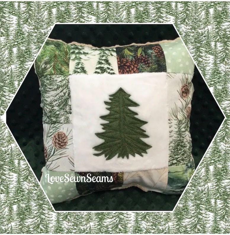Nature quilt/Forest quilt/Woodland quilt/Evergreen quilt/Made to order in many sizes