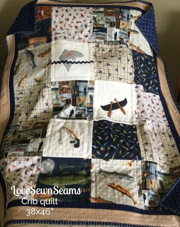 Cabin Quilt/Fishing Quilt/Lake House Quilt/Made to order – LoveSewnSeams