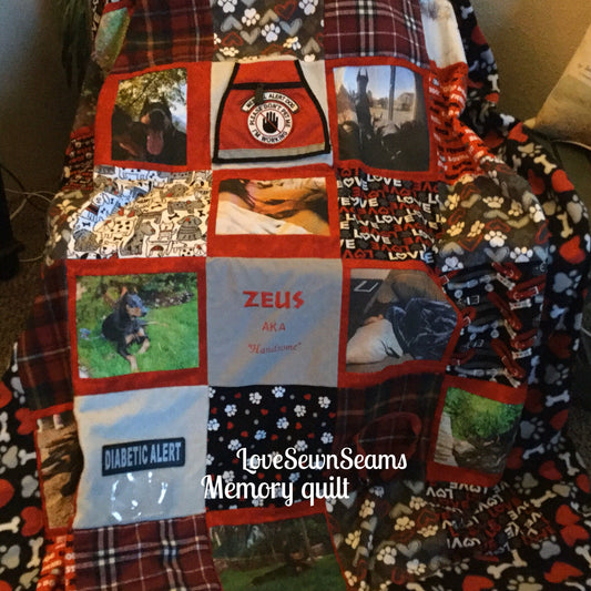 Memory Quilt/Baby clothes quilt/T-shirt quilt/Memoribilia quilt/Handmade/Clothing quilt/Life quilt