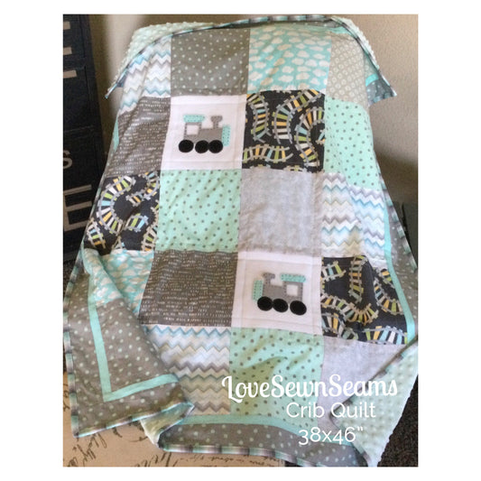 MADE TO ORDER/Train quilt/Train baby quilt/Train blanket/Trains/Train baby quilt/Modern baby quilt/Child’s quilt