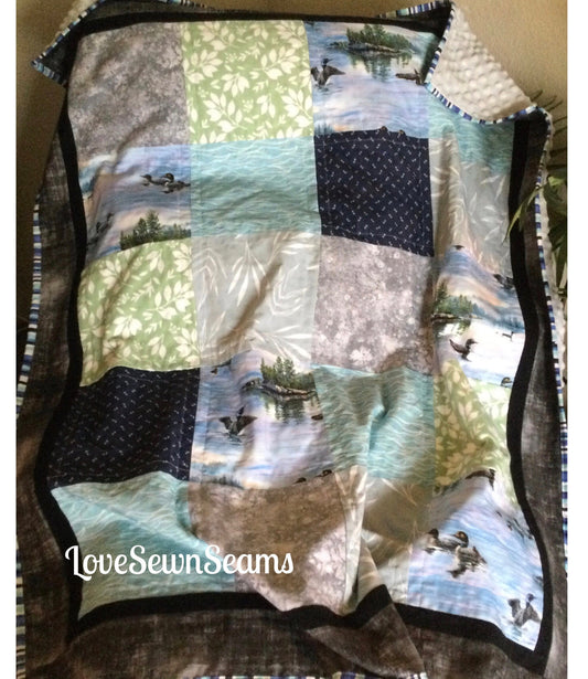 Loon quilt/Duck quilt/wildlife quilt