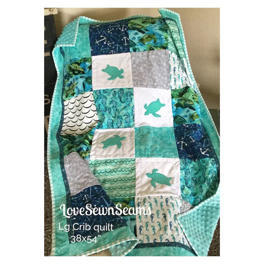 Sea turtle quilt/Sea turtle nursery/Sea turtles/Made to order/Handmade quilt and more